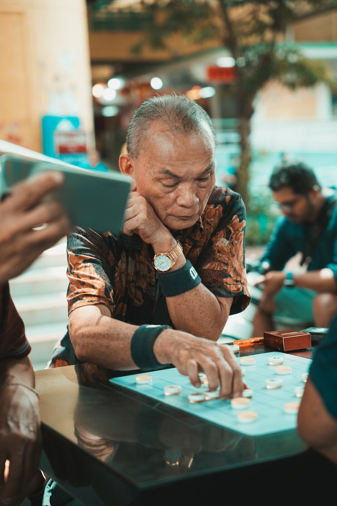 senior using technology